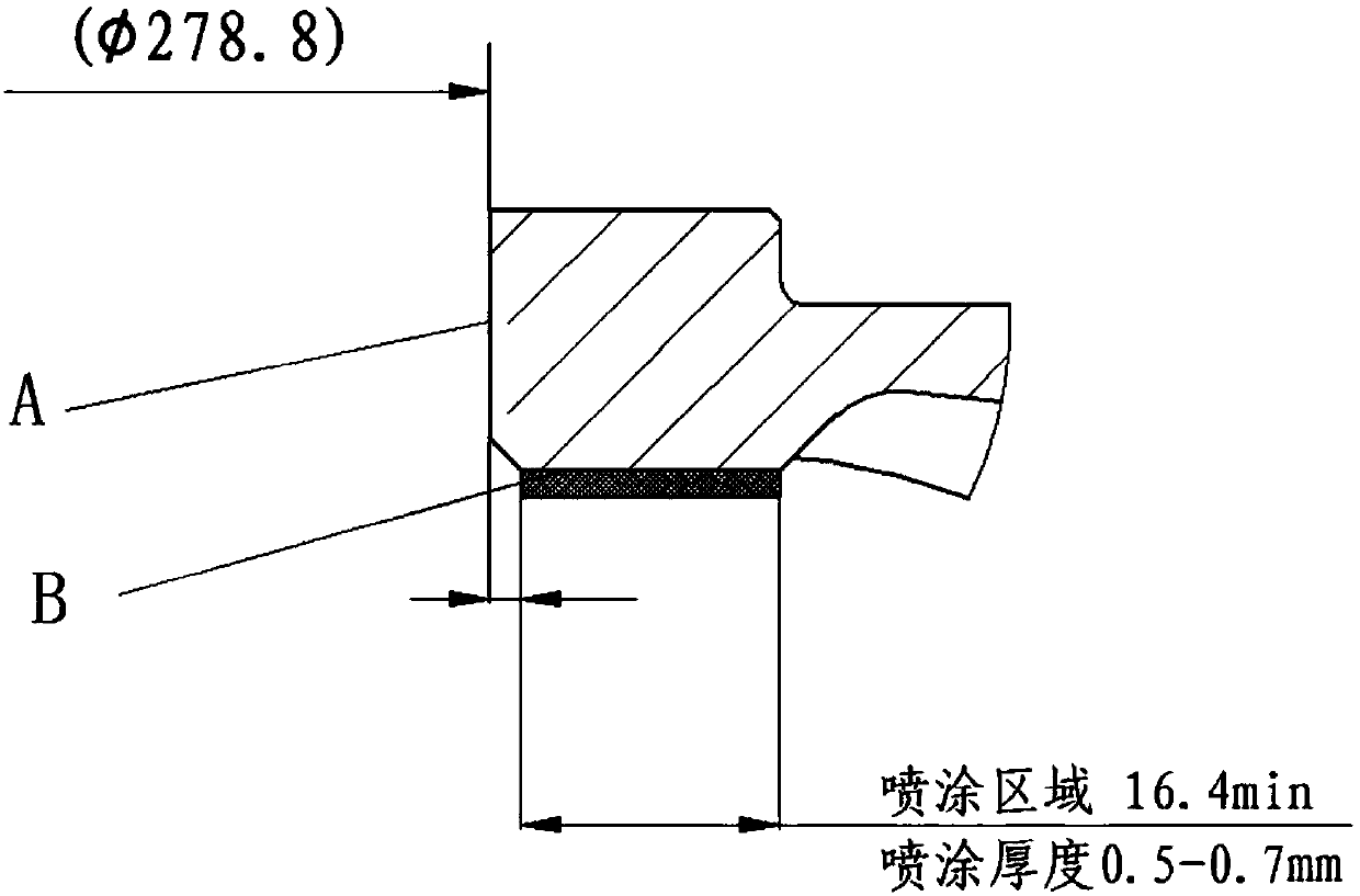 Repairing method for deformation of inner hole in rear end of intermediate case