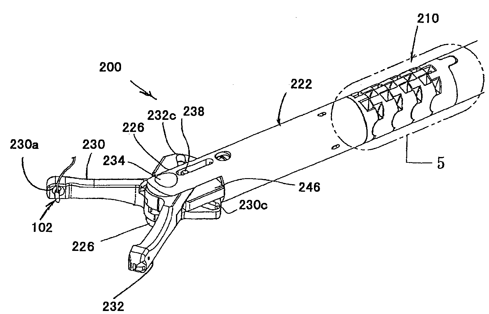Endoscope sewing device