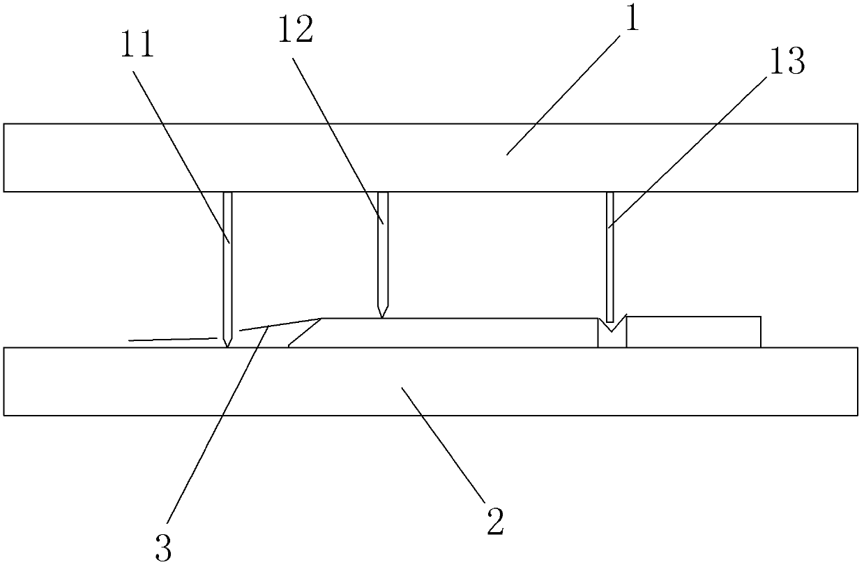 Die cutting method of sticking port of packaging paper box with hidden and easily-torn port