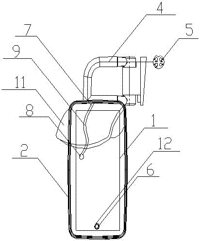 A rearview mirror with a large viewing angle and a clear view of the rear