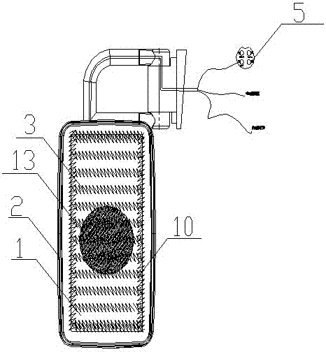 A rearview mirror with a large viewing angle and a clear view of the rear