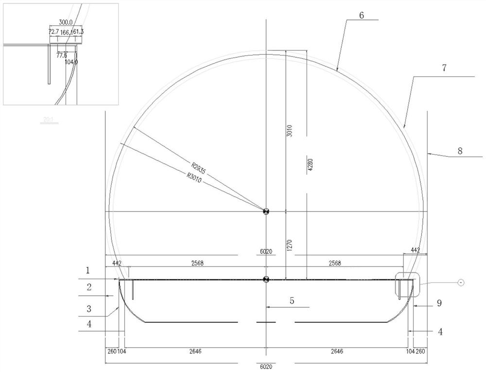 Construction method of dome-shaped hyperbolic canopy structure