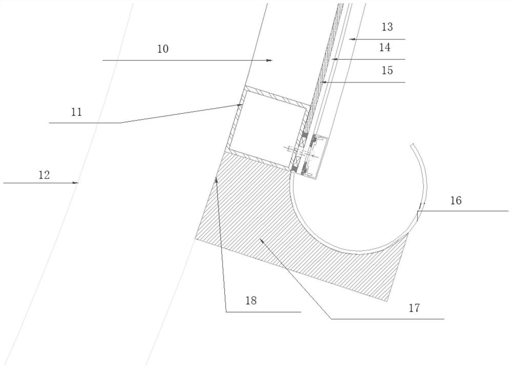 Construction method of dome-shaped hyperbolic canopy structure