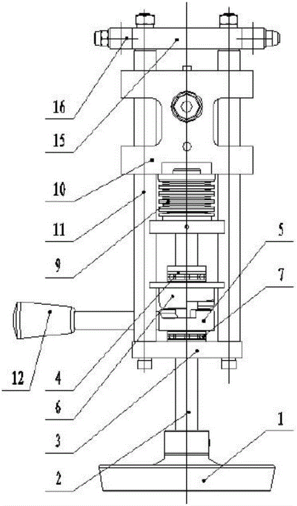 Quick tensioning mechanism for woodworking band saw machine and woodworking band saw machine