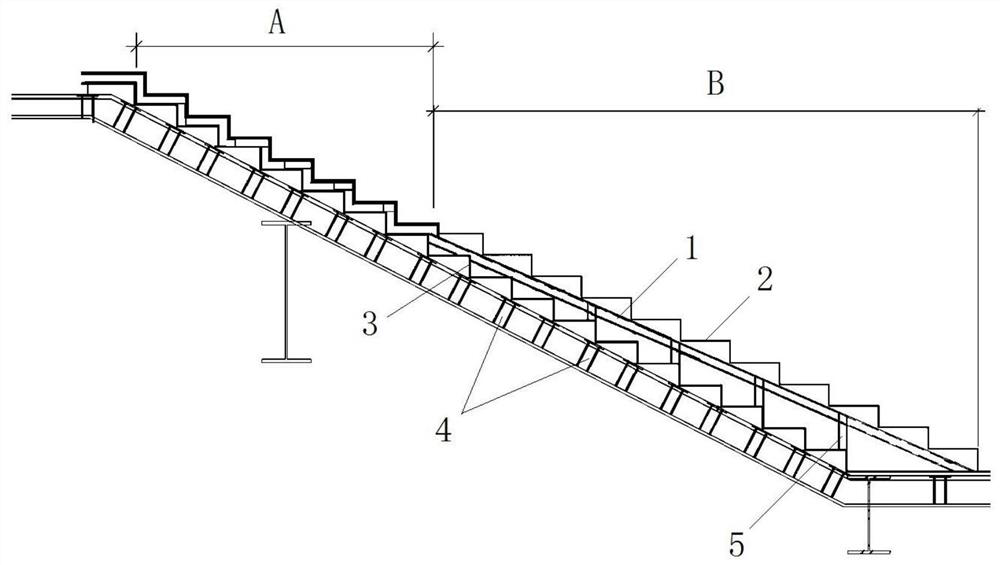 Steel stair transformation method and steel stair