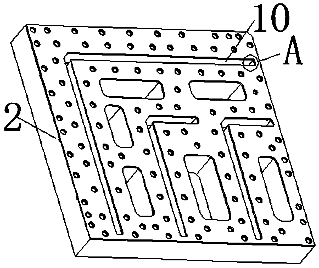 Soldering lug allowance supporting device for quick processing and welding of curved waveguide