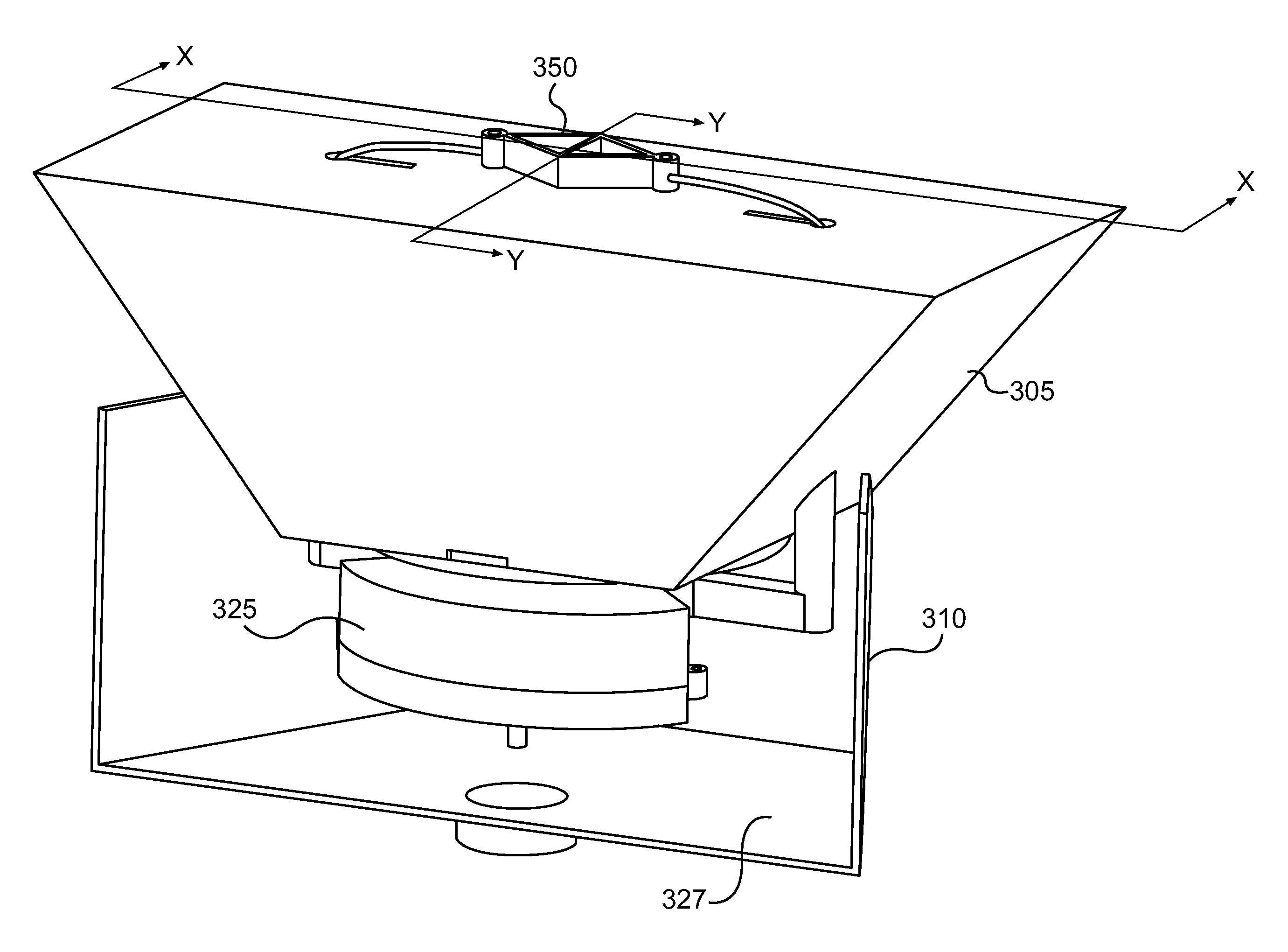 Back wall fire suppressor system and method