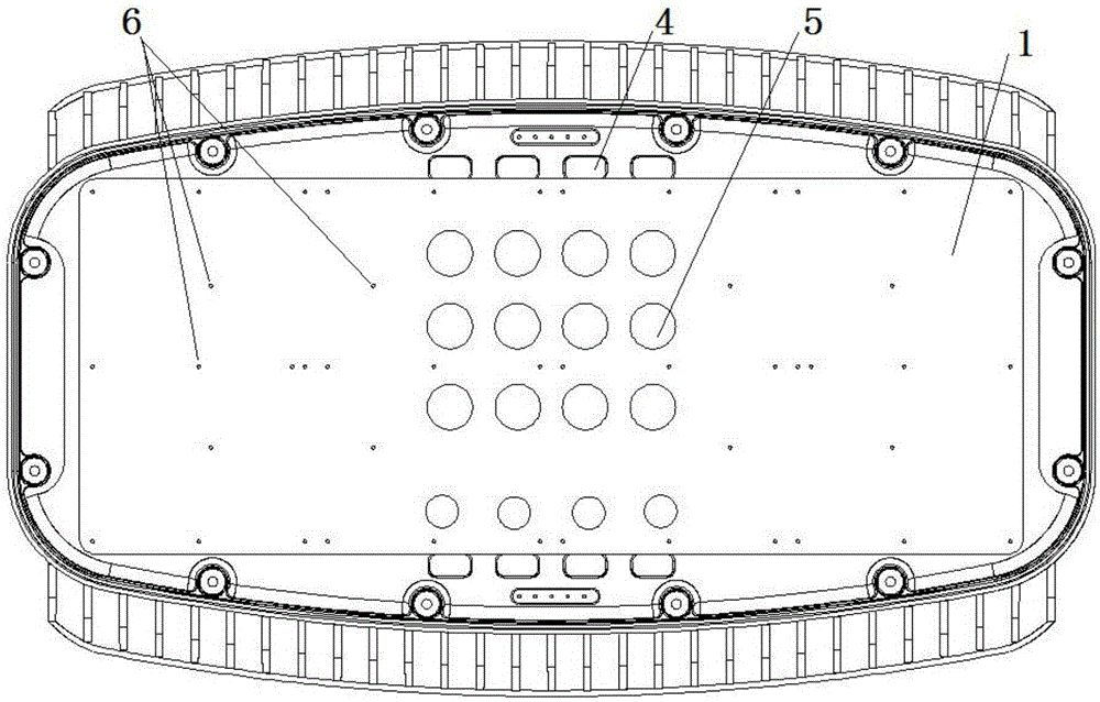 Power supply bin wiring structure for maintaining LED lamp rapidly