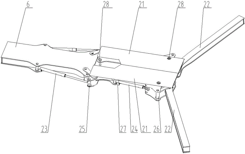 Anchoring truck horizontal support arm system and anchoring truck