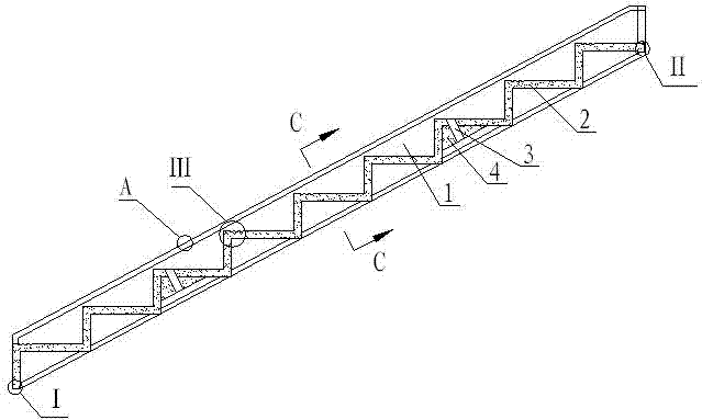 Lightweight concrete step and manufacturing method thereof