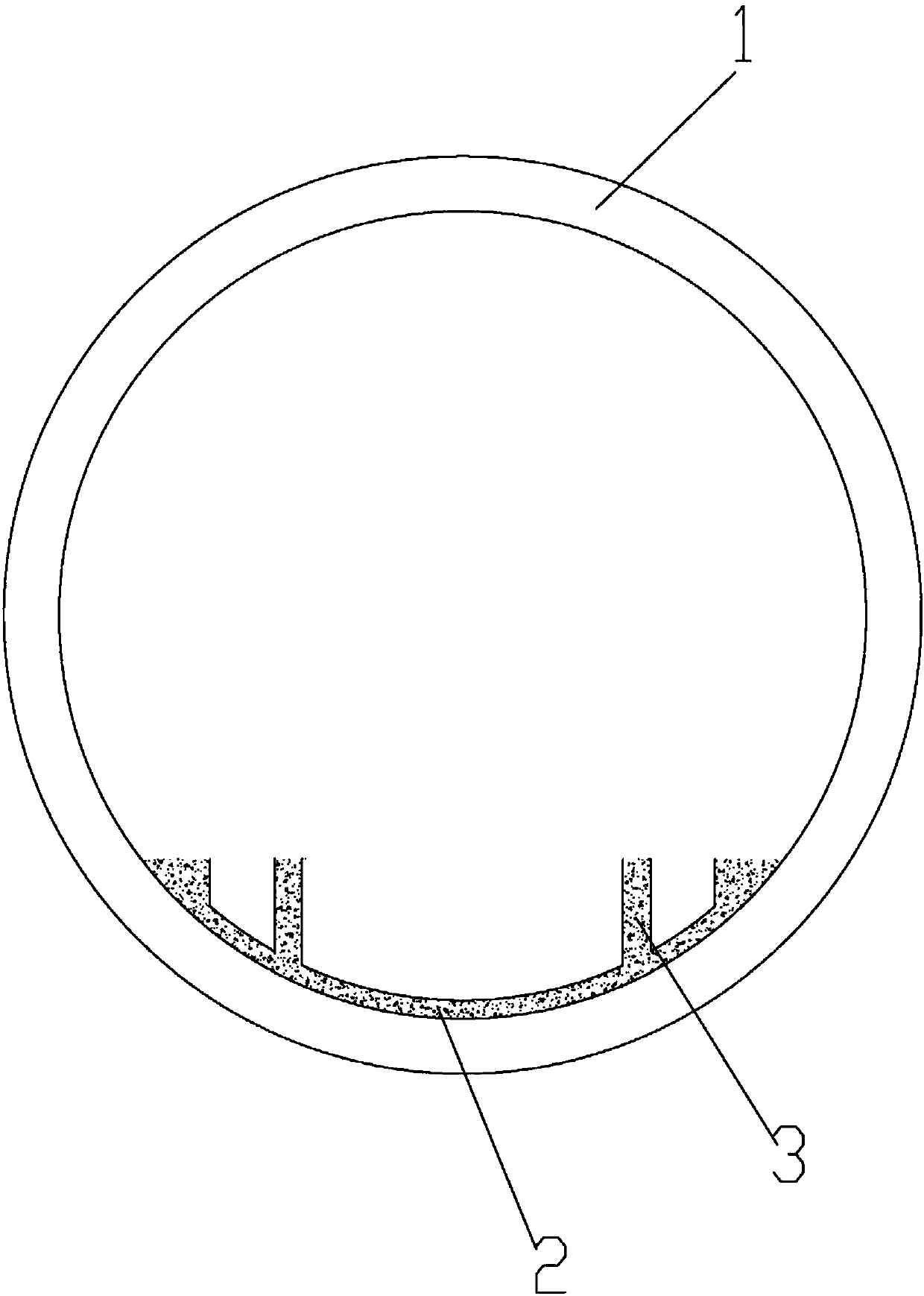 Large-diameter single-hole double-line subway tunnel and construction method thereof