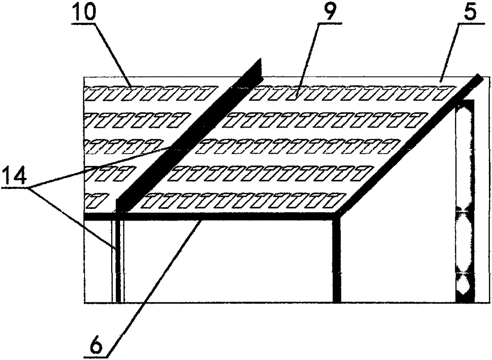 Ventilation metal filling tank