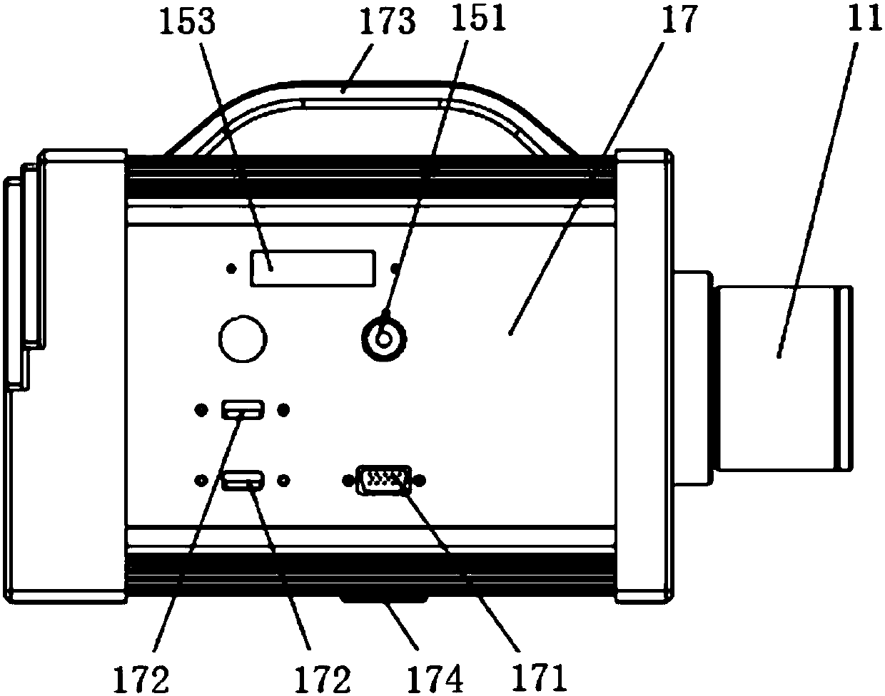 Portable laser spot detection device and system