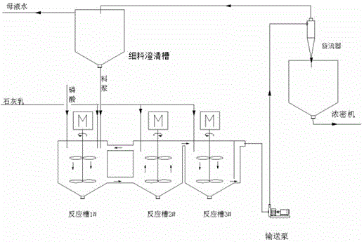 A kind of method utilizing crystal seed and returning material to produce large crystal calcium hydrogen phosphate