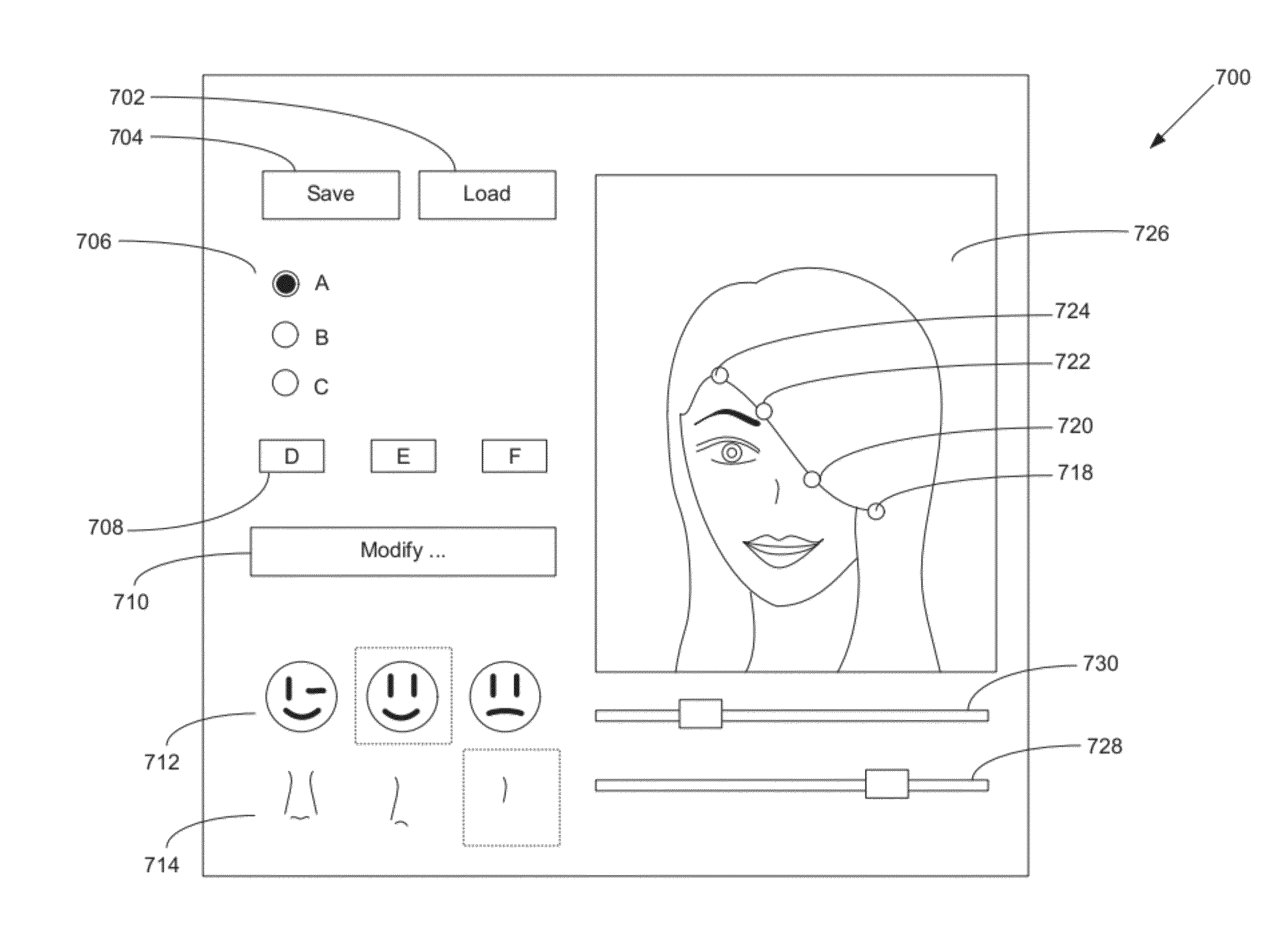 System and method for providing and modifying a personalized face chart