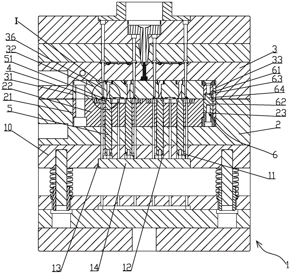 Mold structure for manufacturing precise optical lens cone