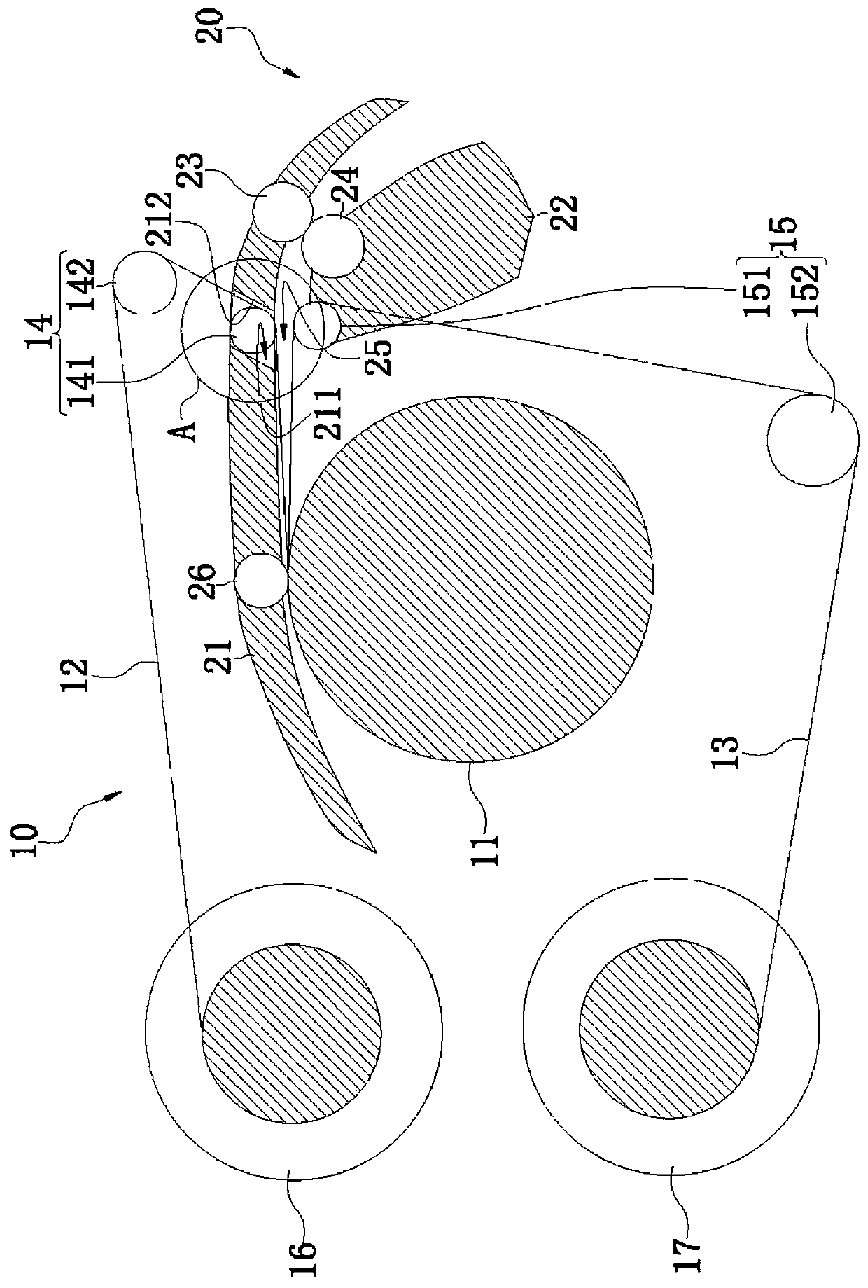 Banknote storage and delivery device and banknote automatic transaction device