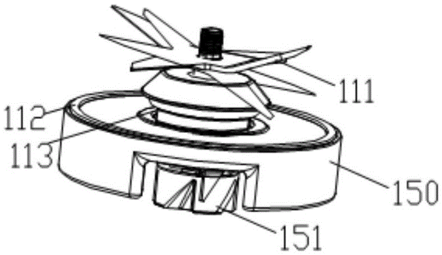 Rubber-coated structure of high-speed food processor drive gear