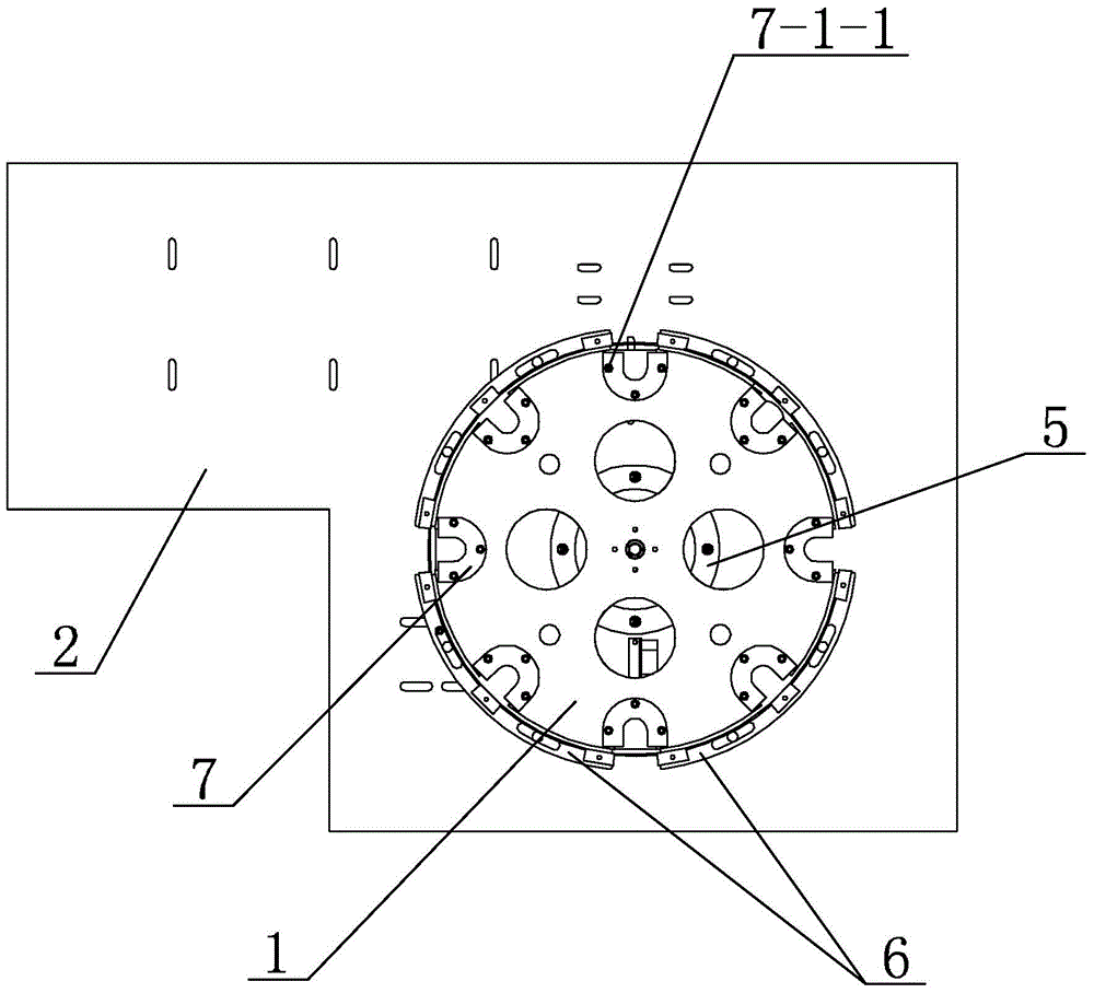 Rotary disc mechanism in cabinet adjusting leg full-automatic assembly system