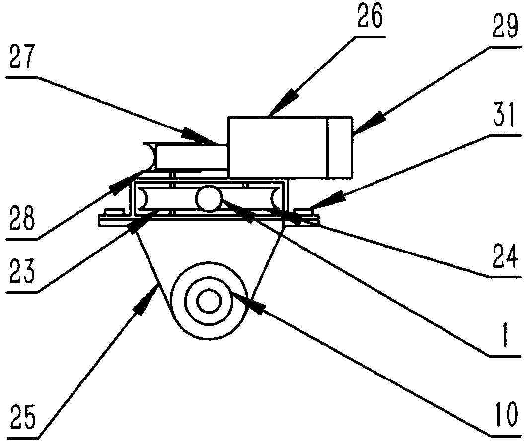 A curtain wall glass cleaning robot