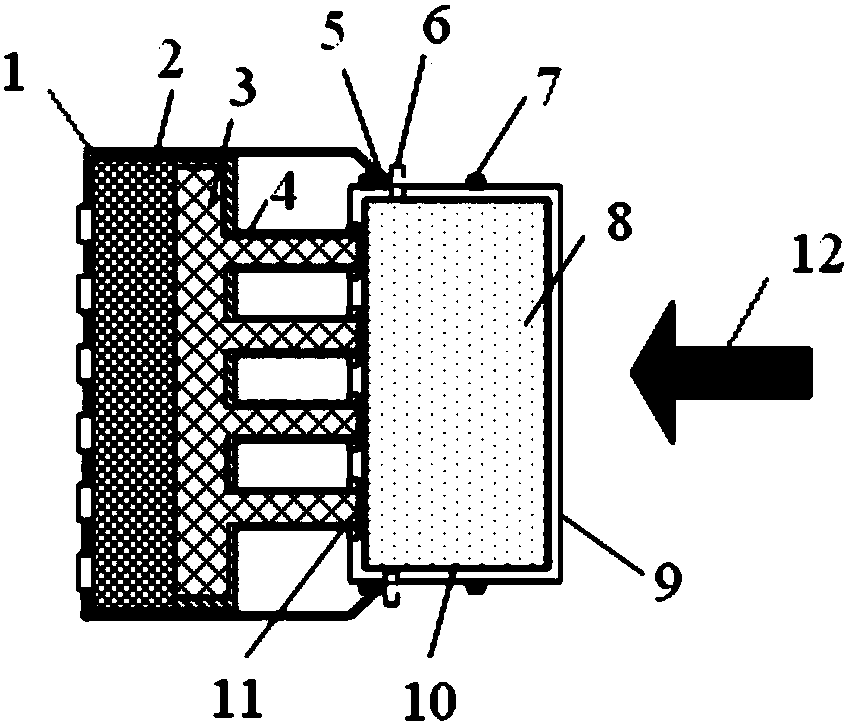 Push type space low-temperature gas generation device and use method thereof