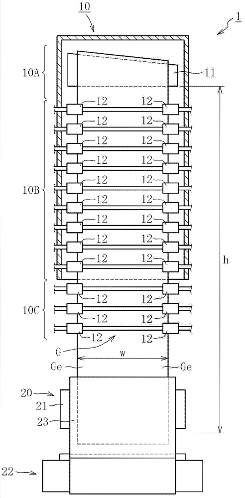 Manufacturing method for glass film and manufacturing device therefor