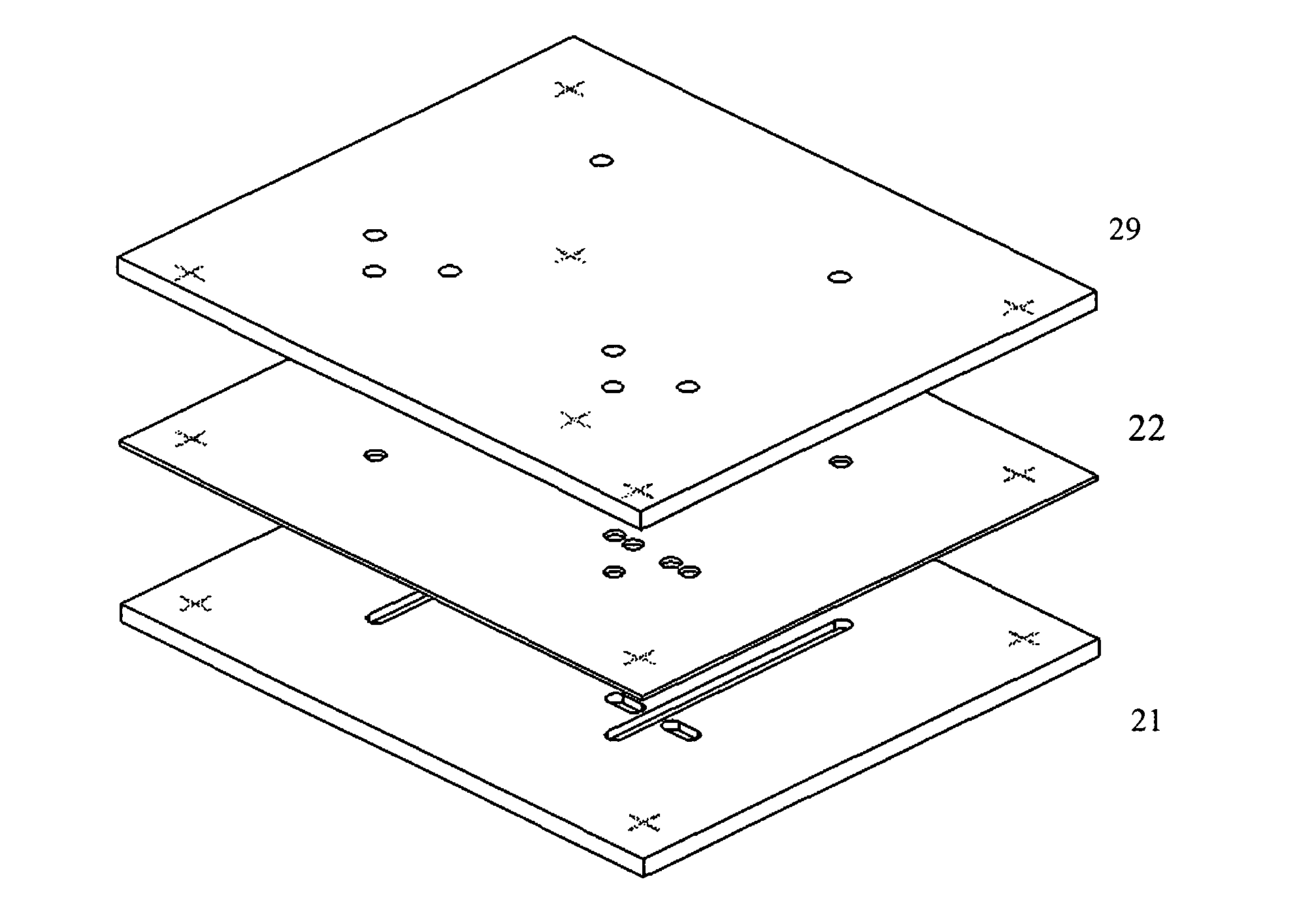 Laminated microfluidic structures and method for making