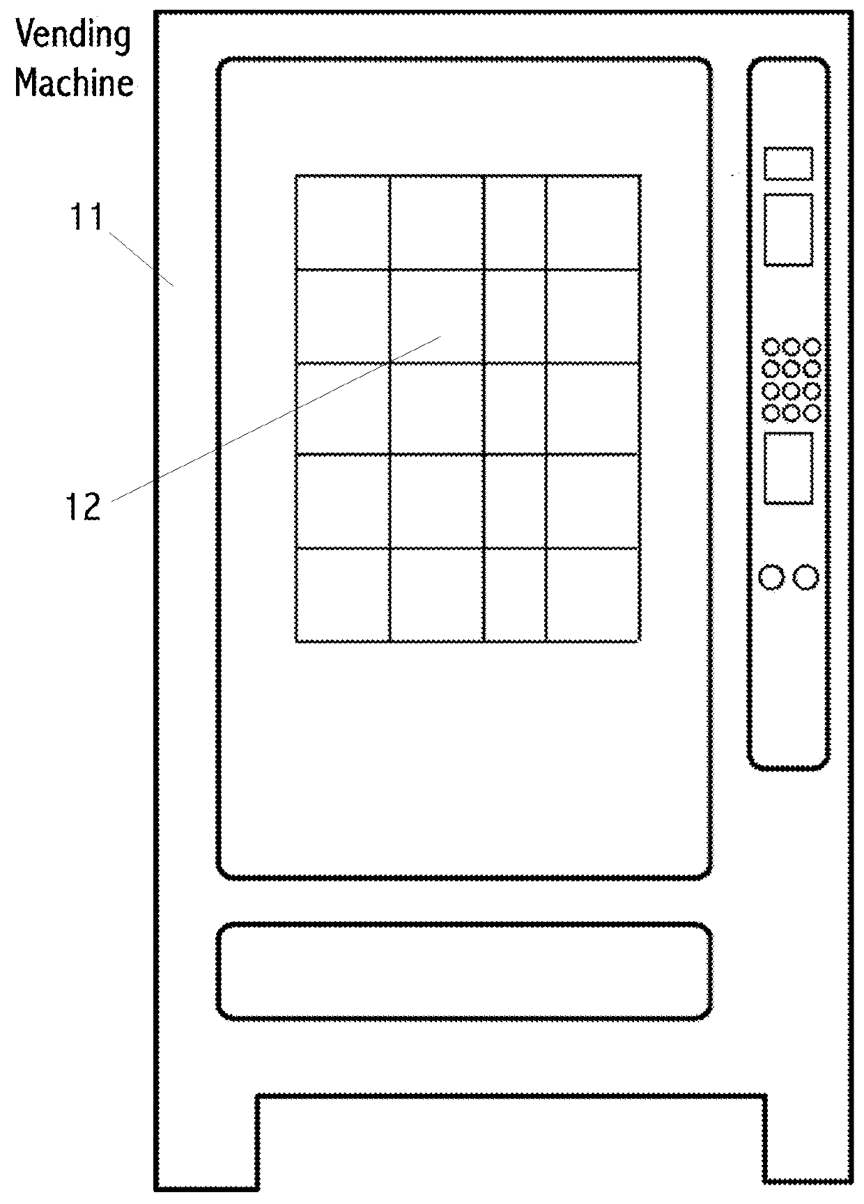 Method and device of automatically determining a planogram in vending