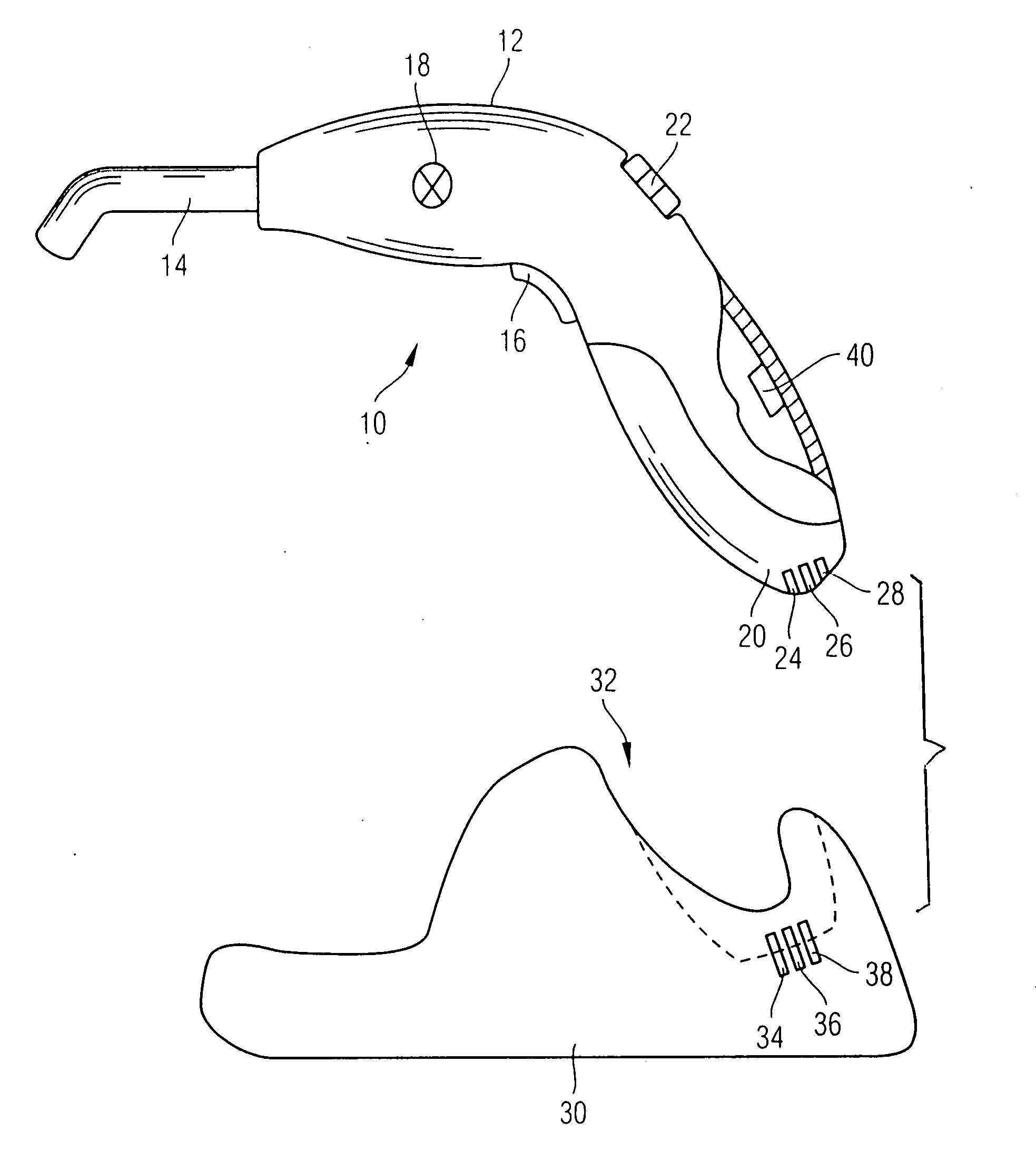 Hand-held light curing device