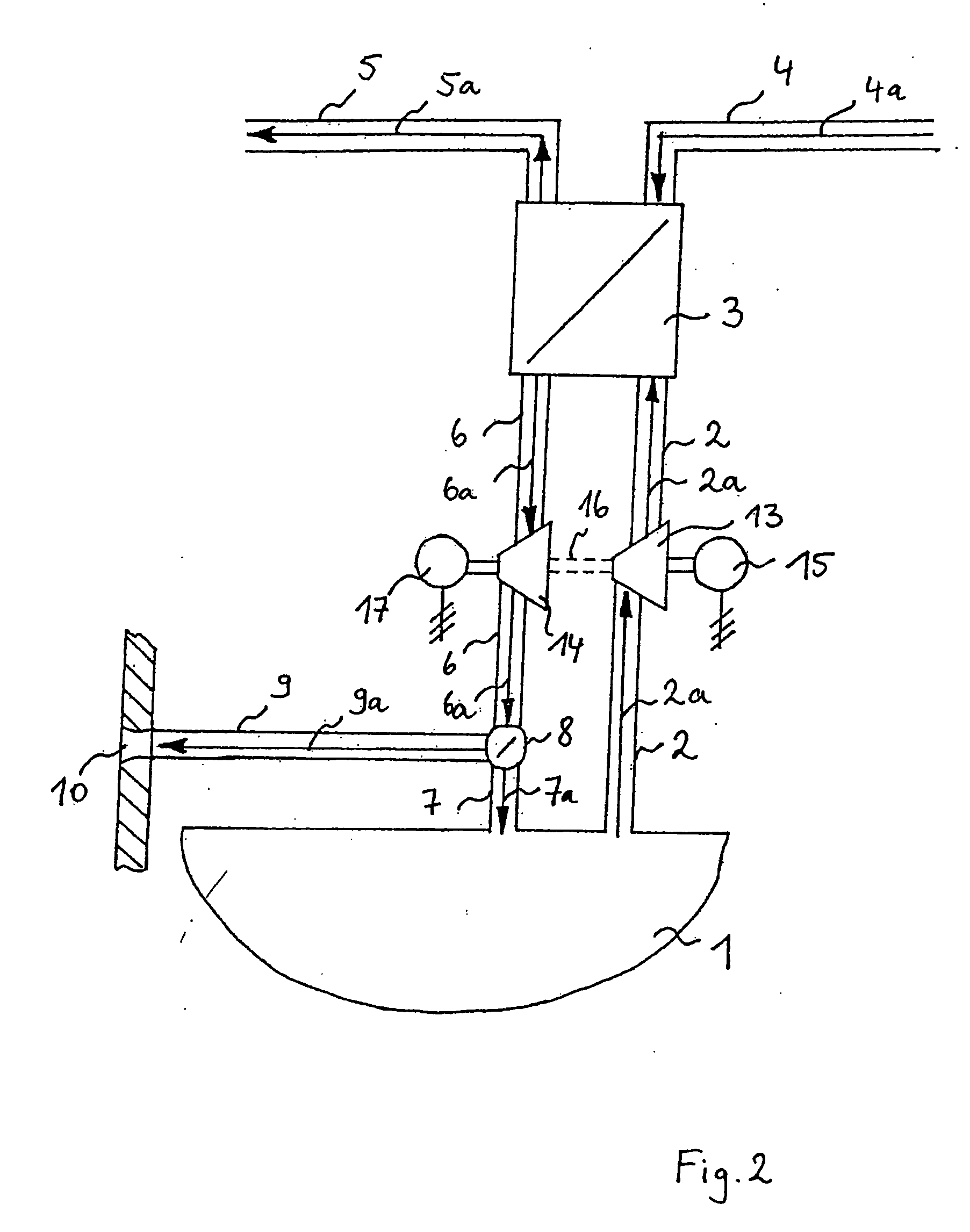 Arrangement and method for utilizing the heat of waste air for heating the bilge area of aircraft