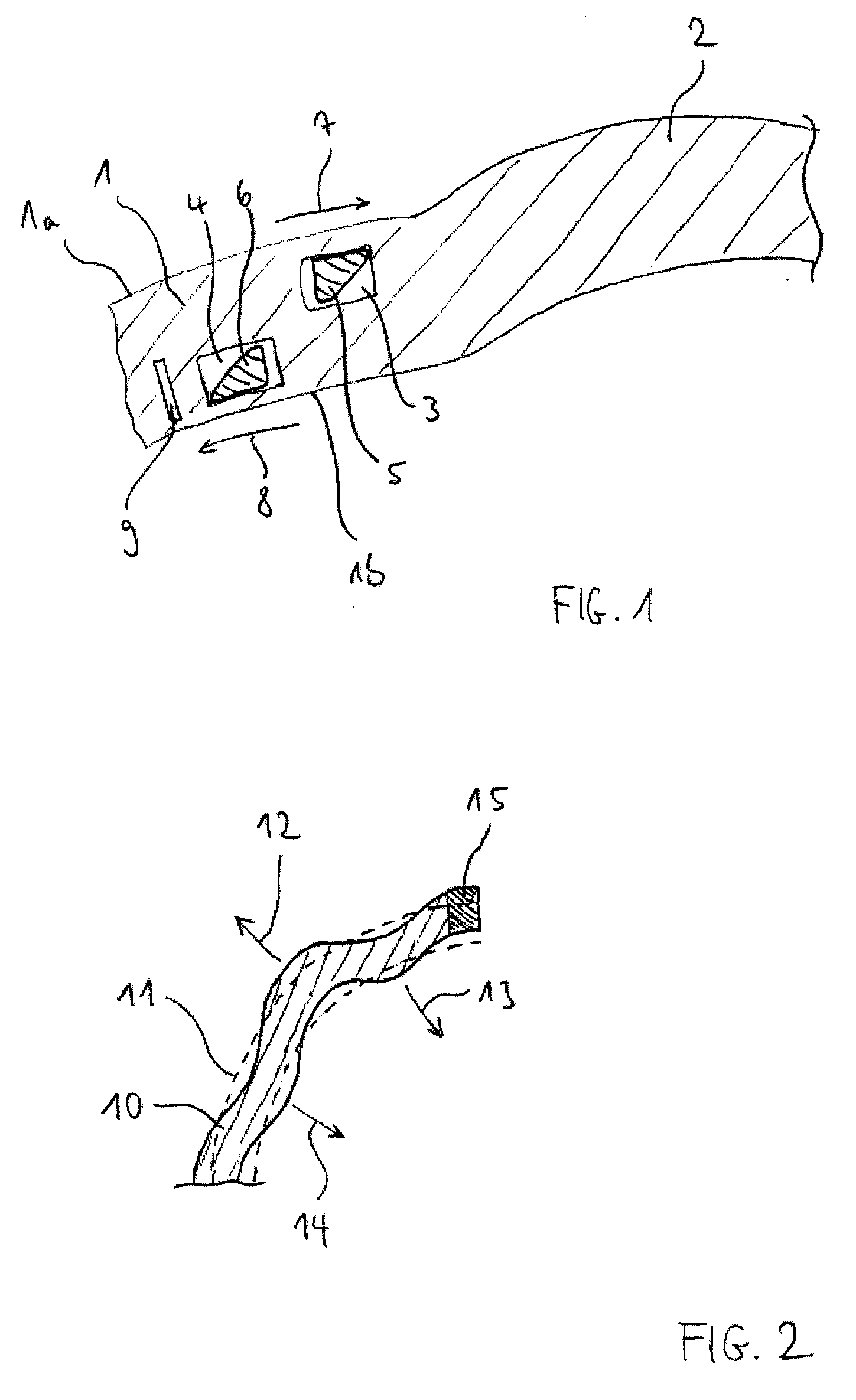 Means and Device for Compensating a Local Deformation of the Cornea of an Eye