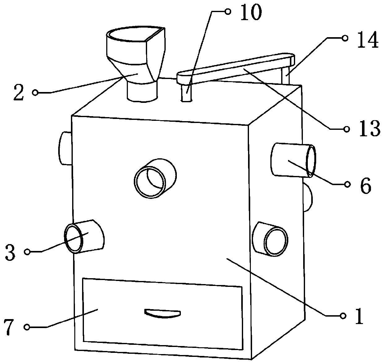 Seed screening device for agricultural production