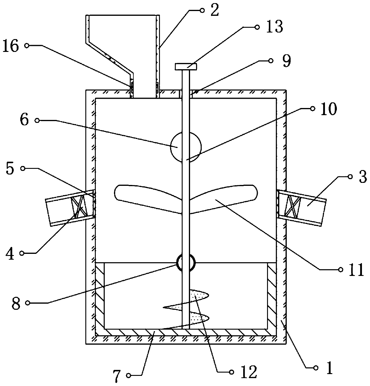 Seed screening device for agricultural production