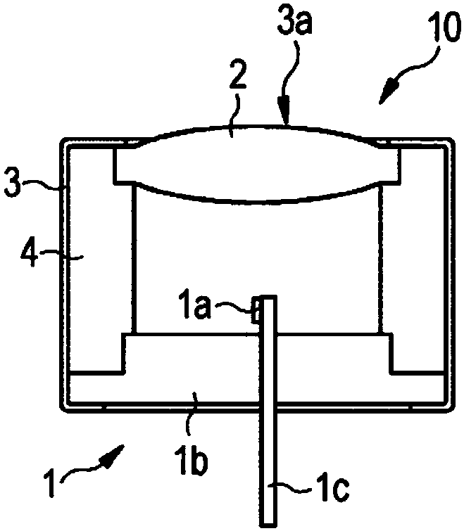 Light-emitting device and method for producing such a device