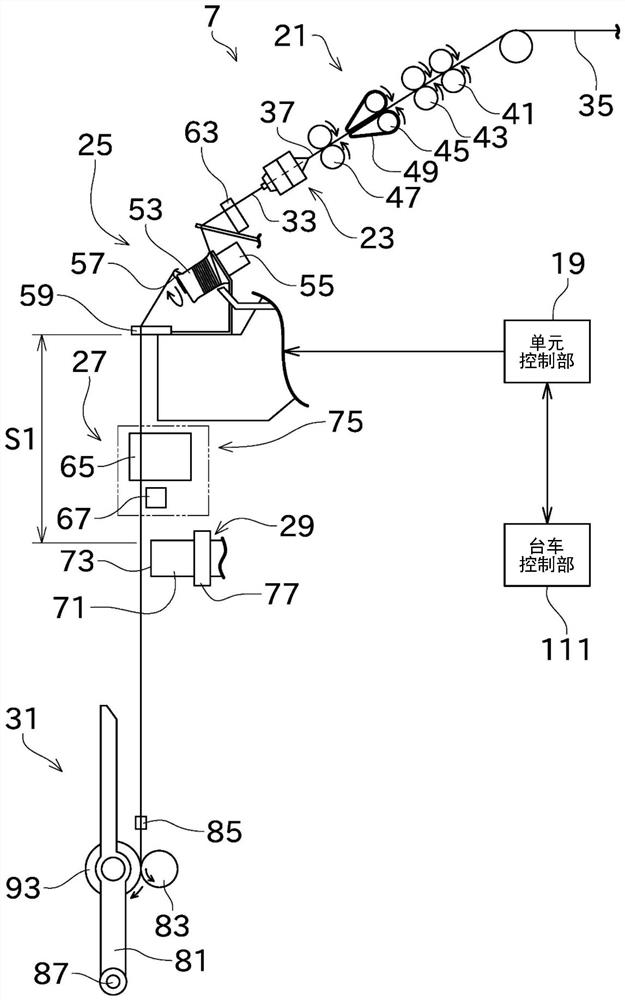 Air spinning machine