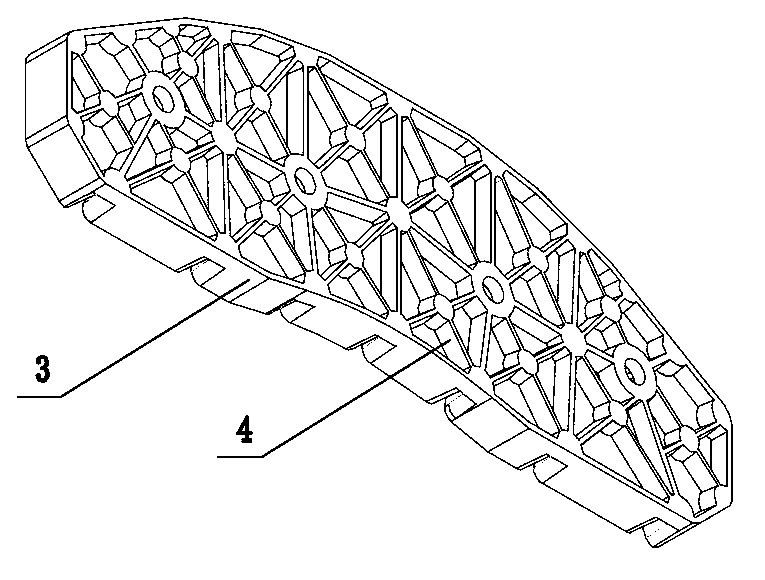 Ceramic/metal composite material brake lining for high-speed train and preparation method of ceramic/metal composite material brake lining