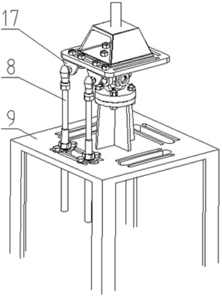 Gear-shifting device of flexible-shaft type gearbox test table