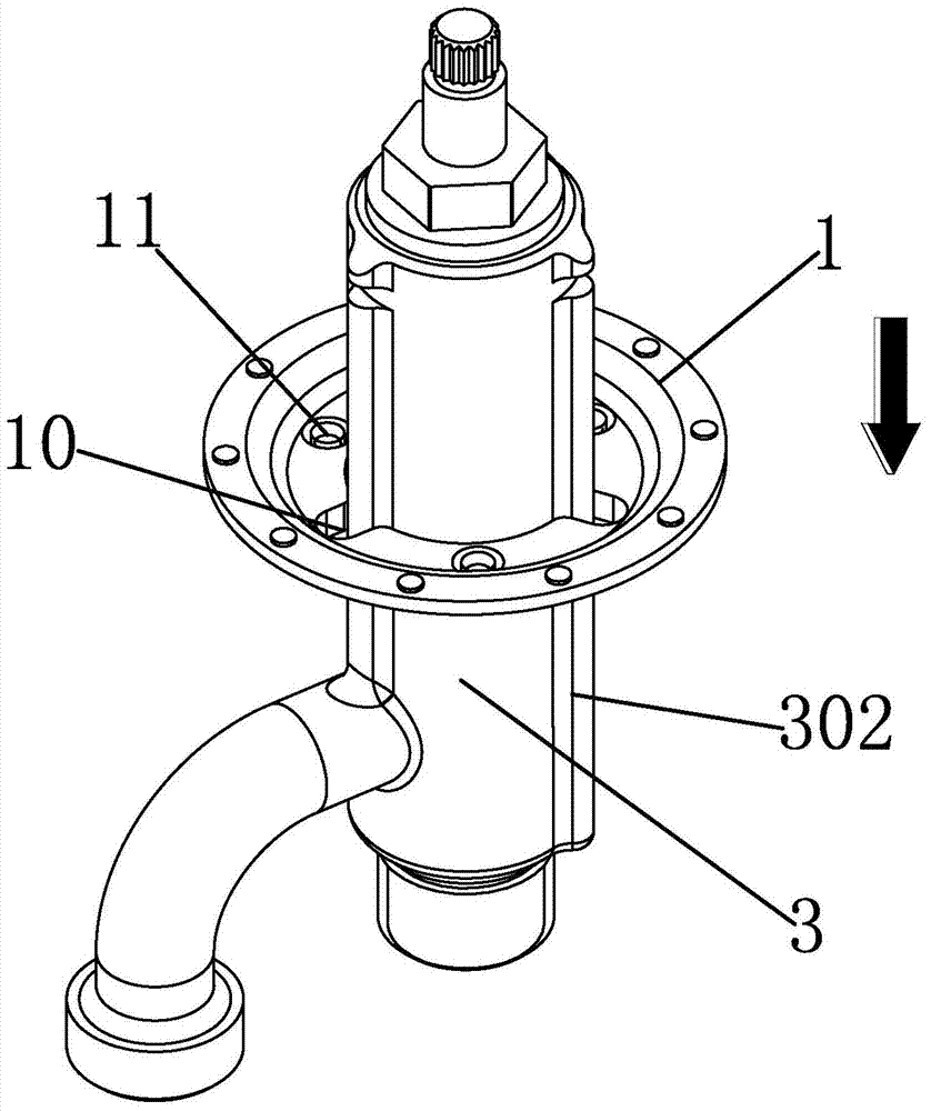A locking mechanism for installation on a faucet table and a method for installing the locking mechanism