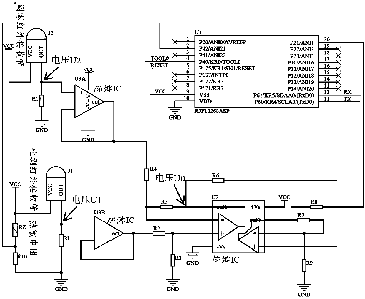 Sensor circuit applied on range hood and range hood