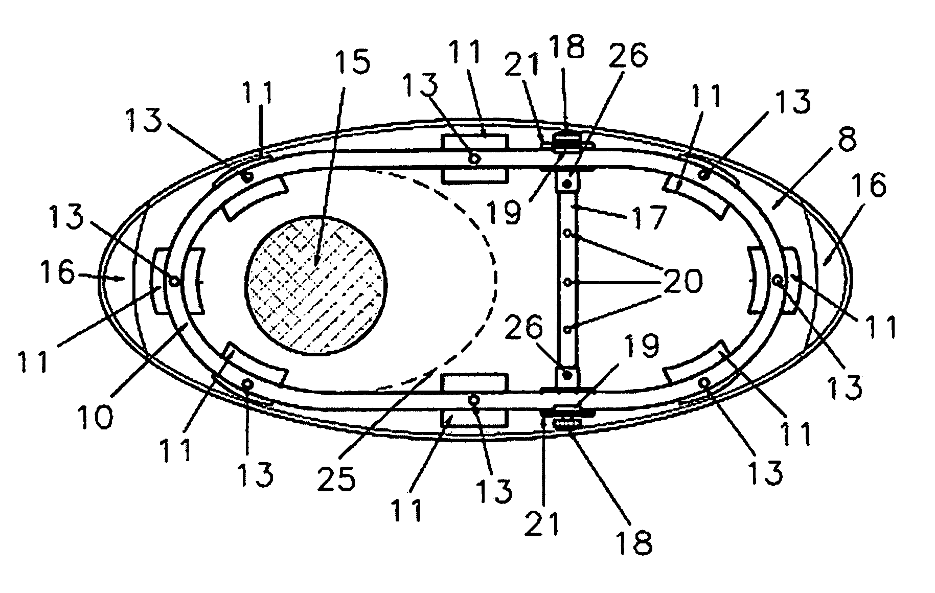 Adjustable balance board with freely moveable sphere fulcrum