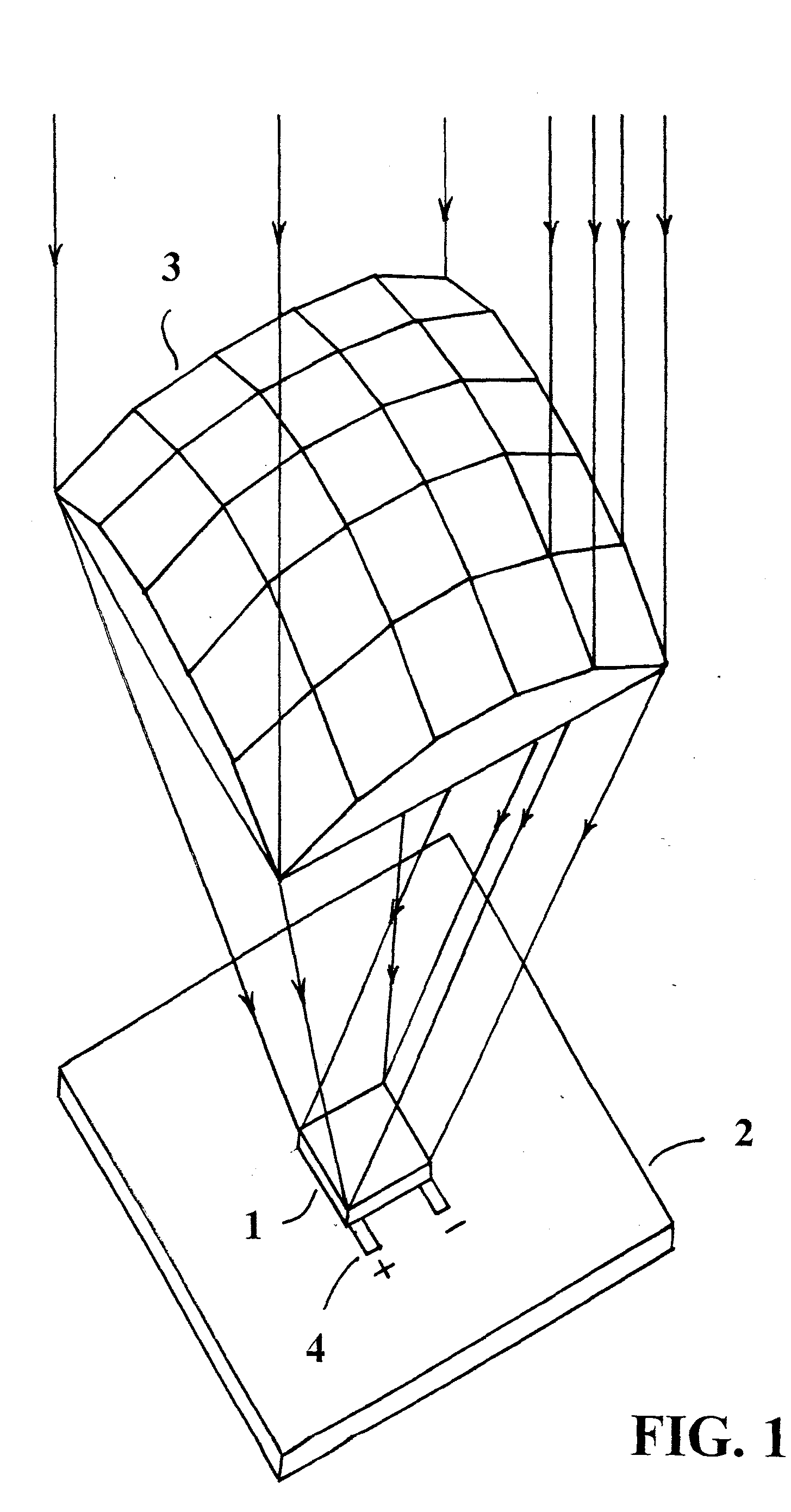 Solar concentrator device for photovoltaic energy generation