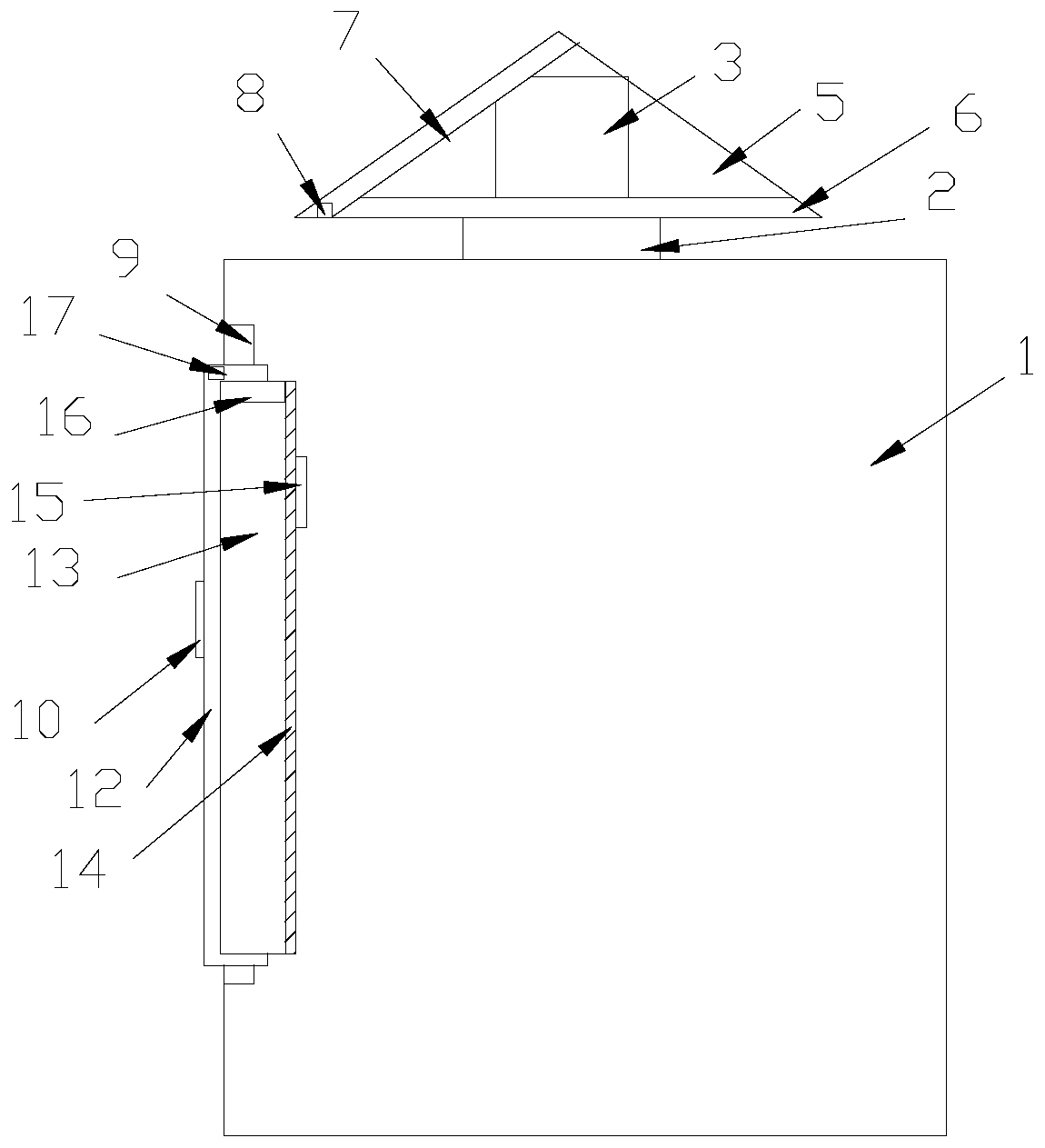 Outdoor distribution box structure