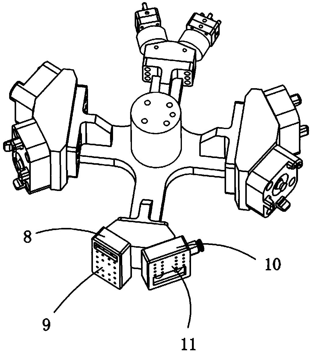 Multifunctional clamping jaw mechanism of mechanical arm