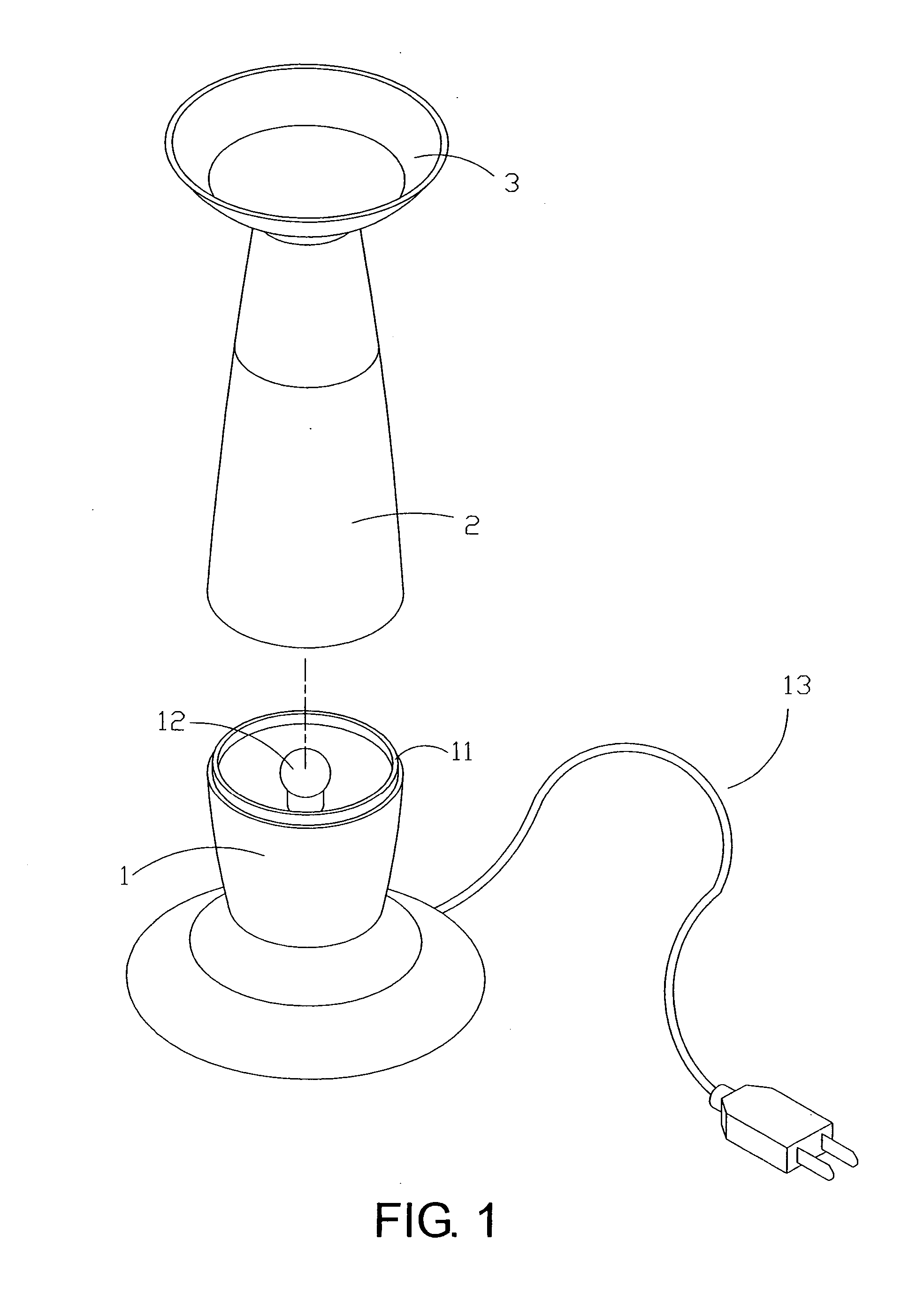 Lamp structure with a function of candlestick