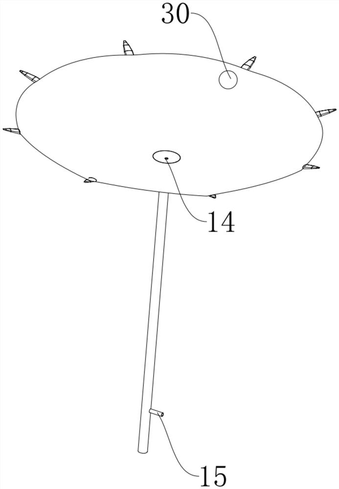 A dry land rain collection irrigation device