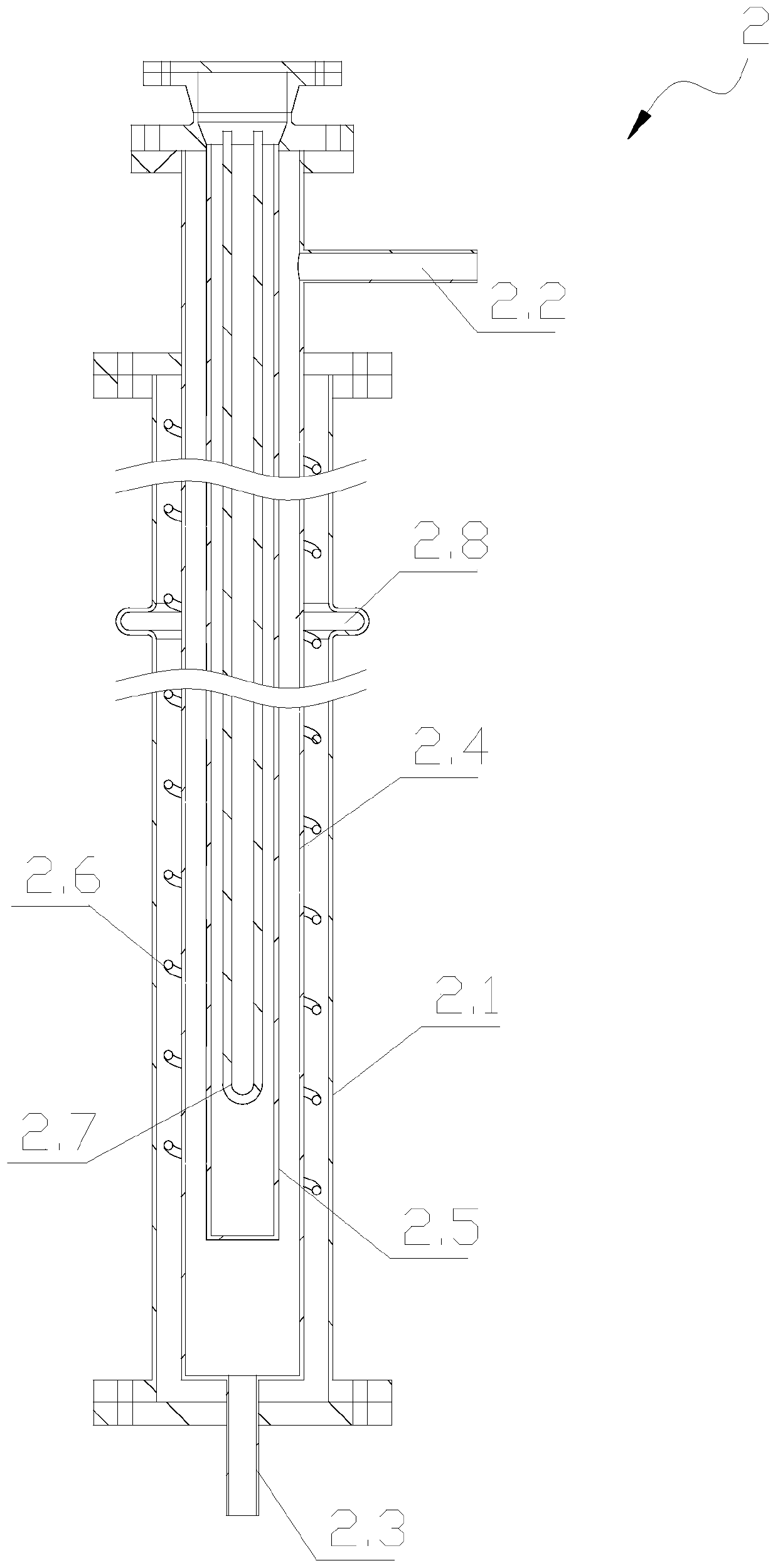 Sludge heating device