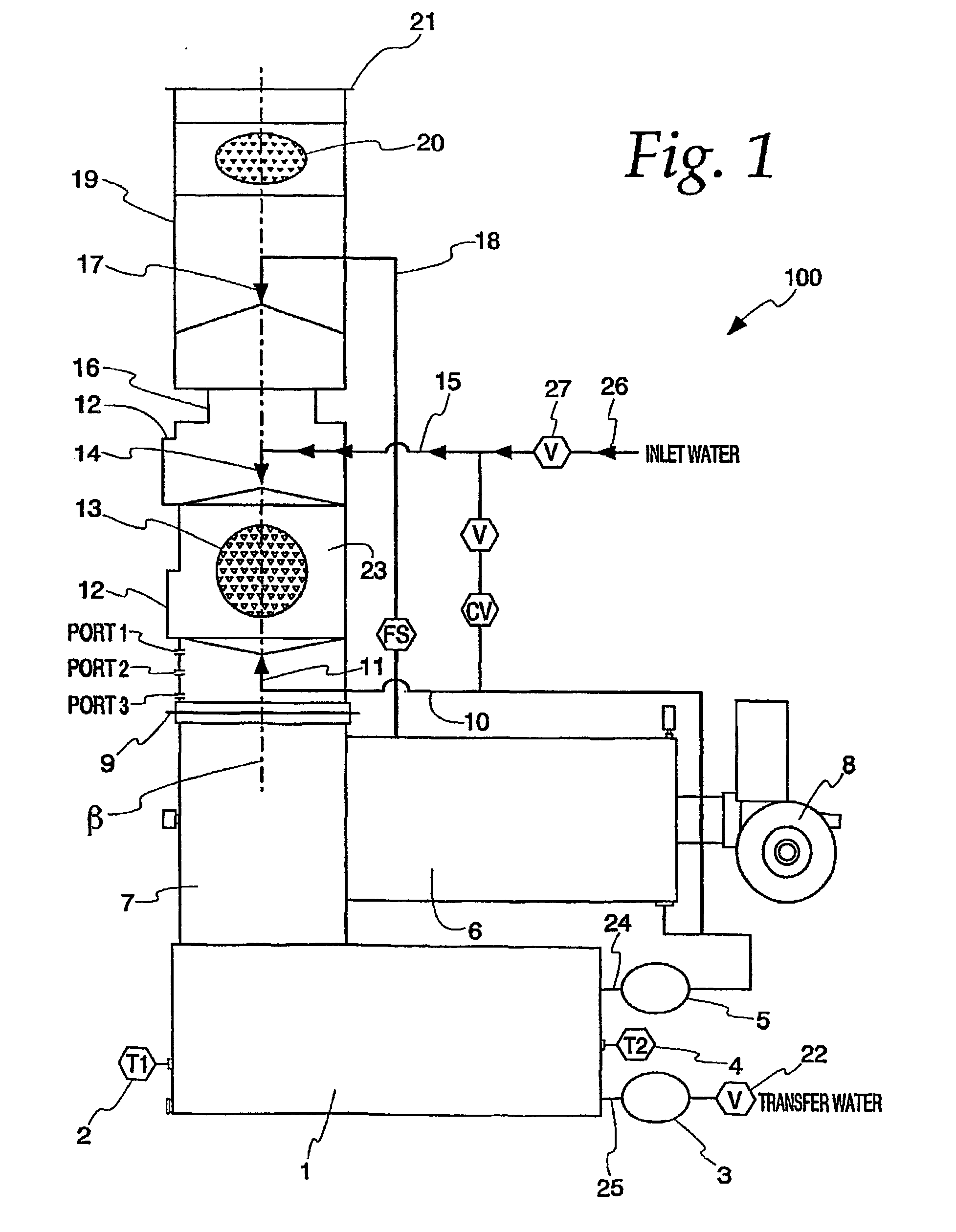 Device and method for minimizing pathogens in heated water