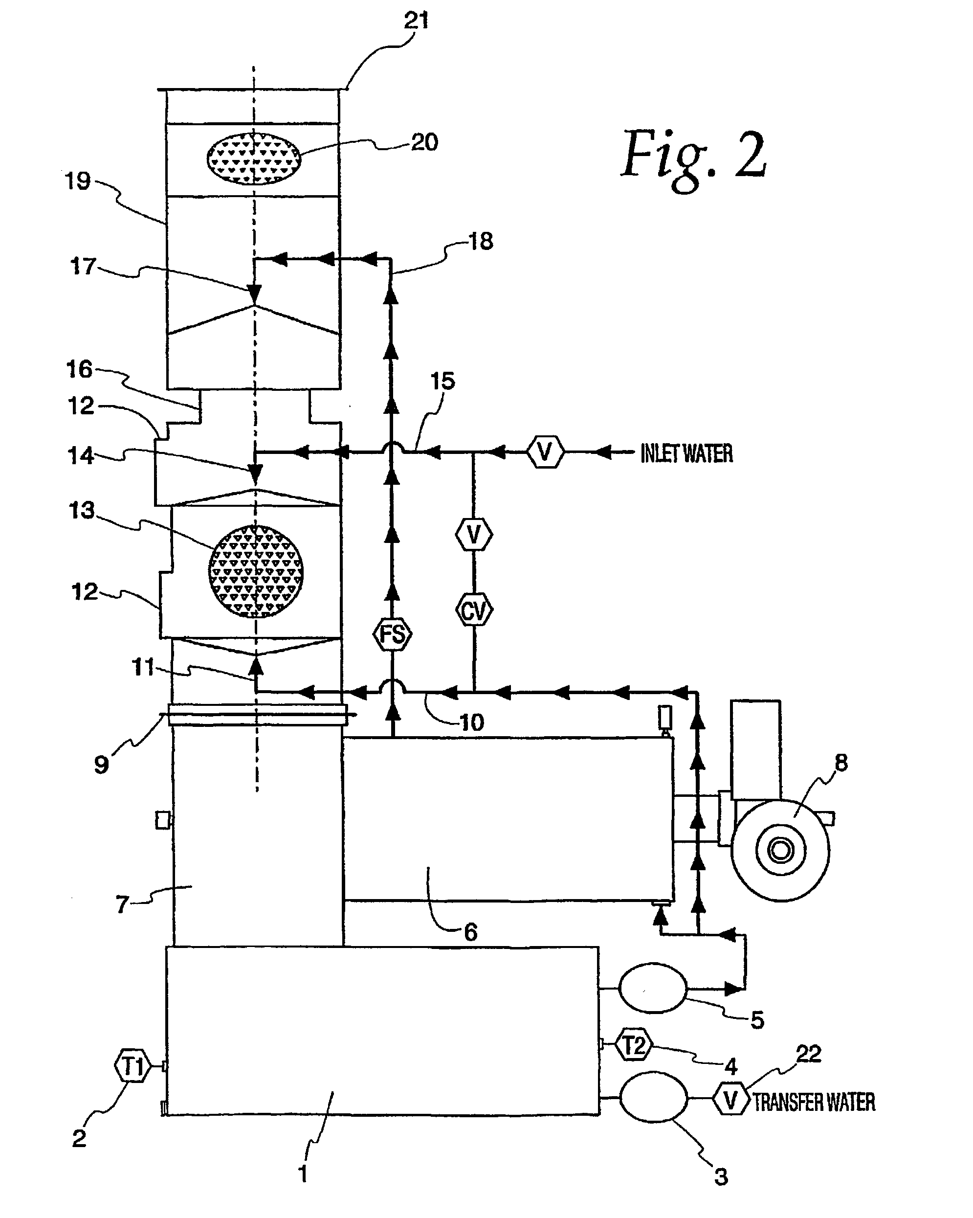 Device and method for minimizing pathogens in heated water