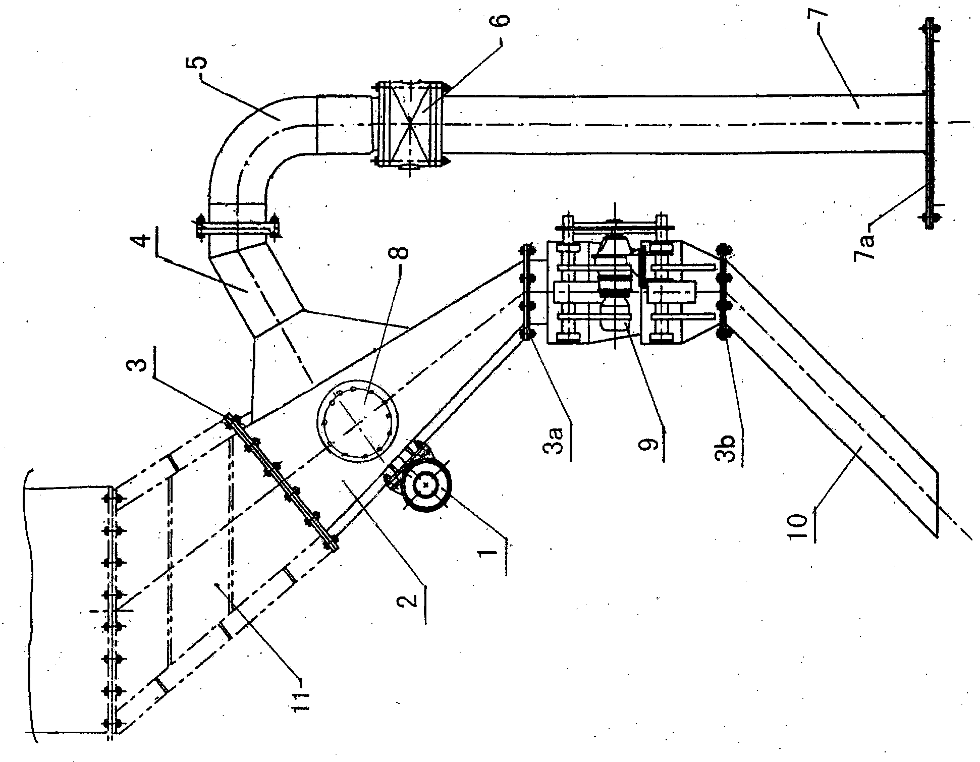 Negative micropressure ignition system for sintering machine bellows