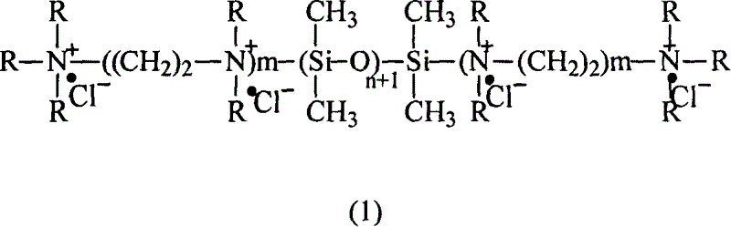 Cation, reactnig silicone coloring fixing agent and preparing method thereof